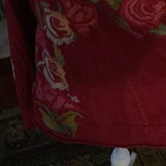 Johnny Was cotton knit embroidered Long sleeve eve Tshirt - Picture 4 of 7